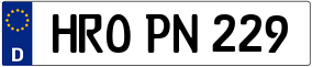 Trailer License Plate